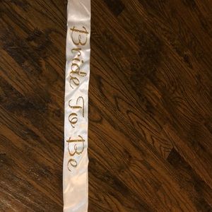 Bride to be sash